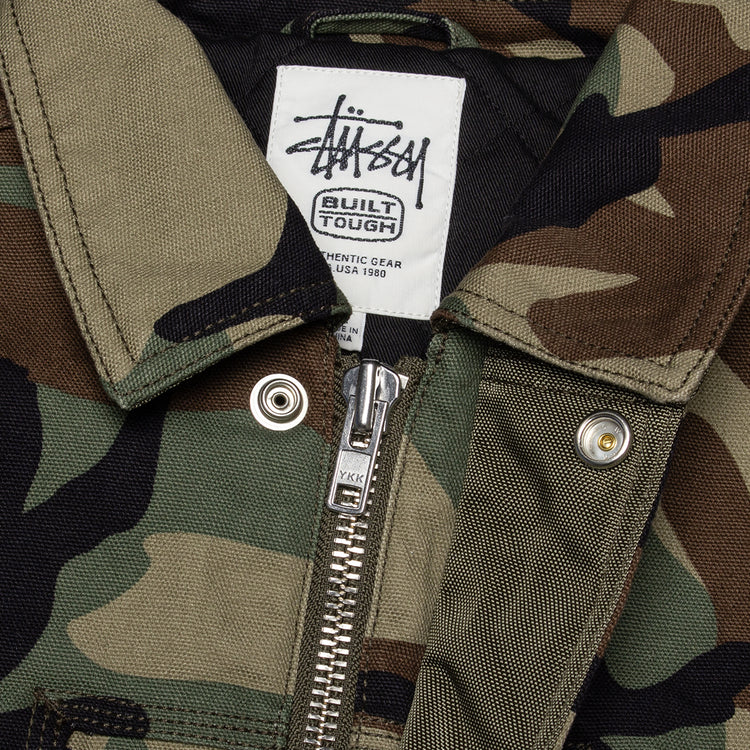 Stussy - Workgear Jacket
Style # 115860
Color : Woodland Camo