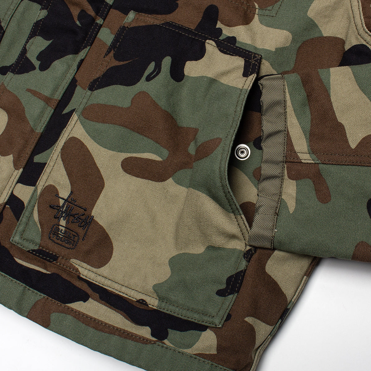 Stussy - Workgear Jacket
Style # 115860
Color : Woodland Camo