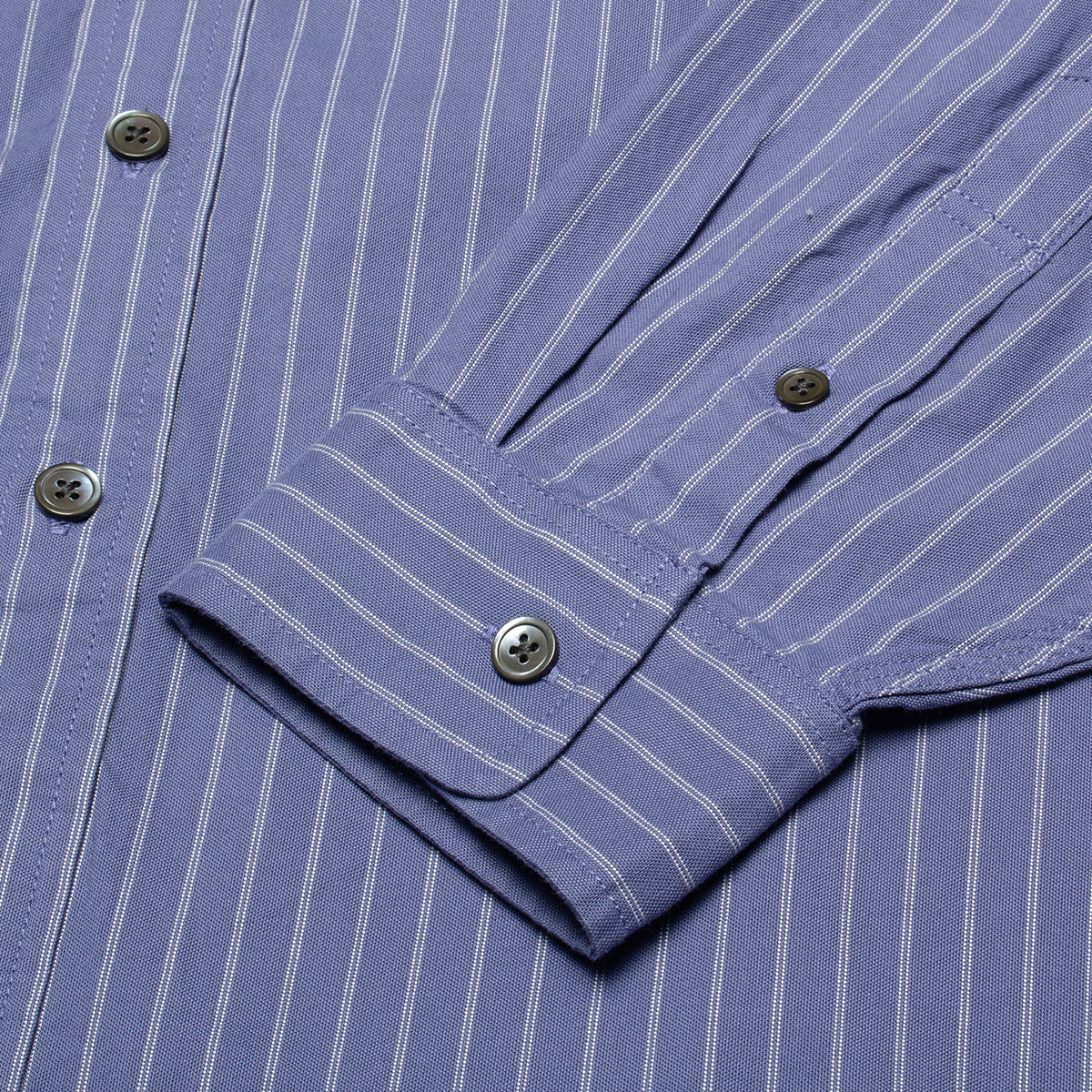 Stussy - Oxford L/S Shirt
Style # 1110364
Color : Blue Stripe