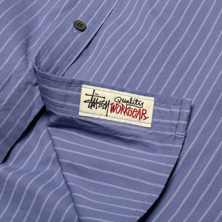 Stussy - Oxford L/S Shirt
Style # 1110364
Color : Blue Stripe