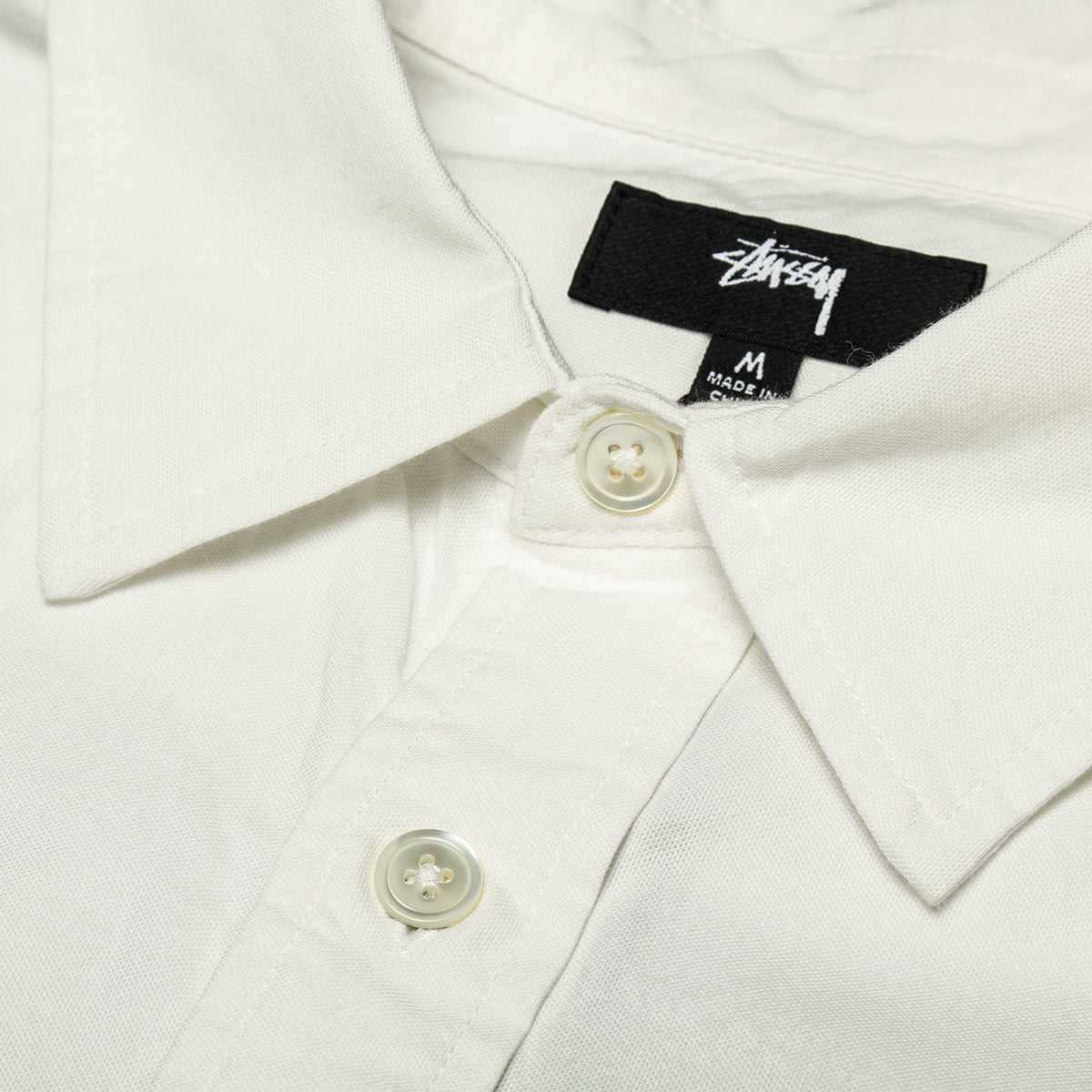 Stussy - Oxford L/S Shirt
Style # 1110364
Color : White