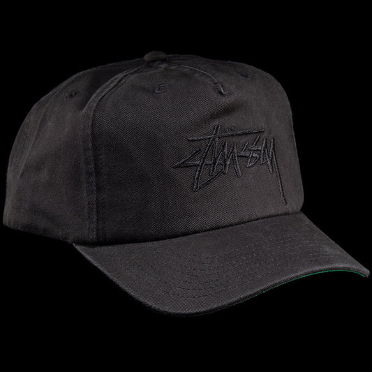 Stussy - Big Stock Mid Depth Cap
Style # 1311145
Color : Black