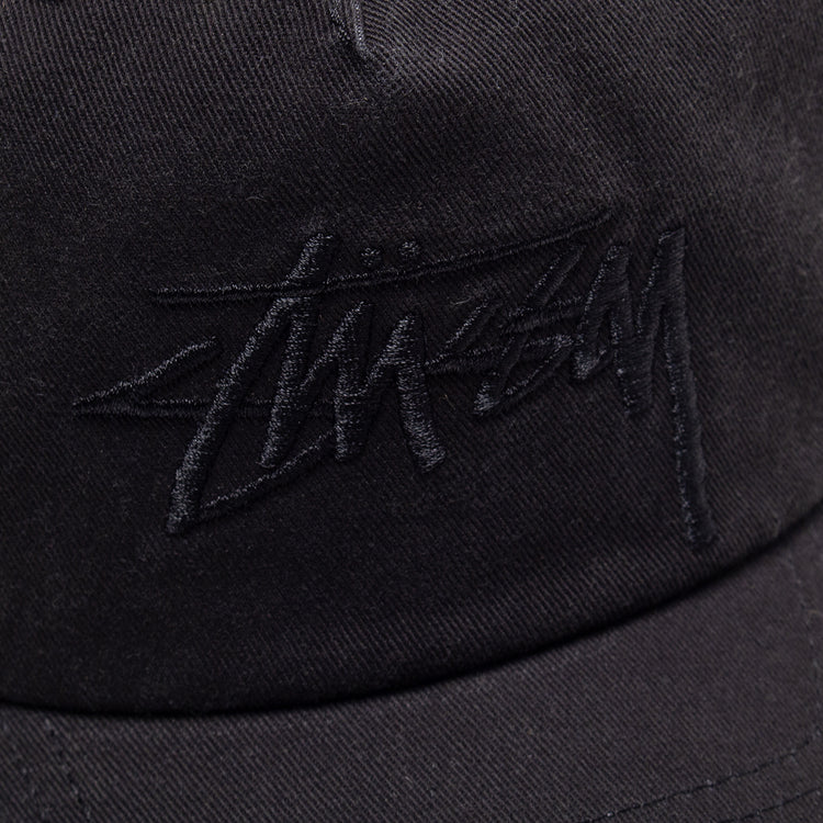 Stussy - Big Stock Mid Depth Cap
Style # 1311145
Color : Black