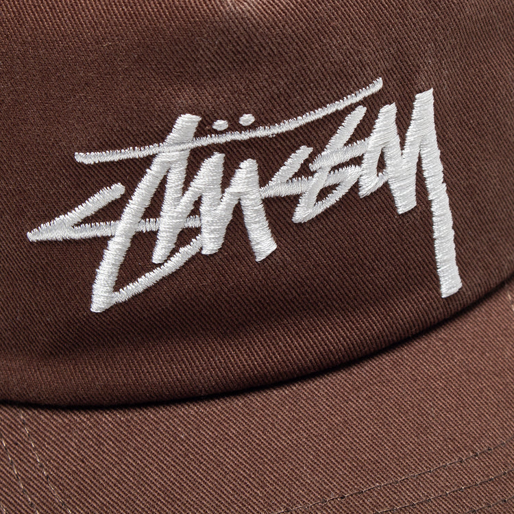 Stussy - Big Stock Mid Depth Cap
Style # 1311145
Color : Chocolate