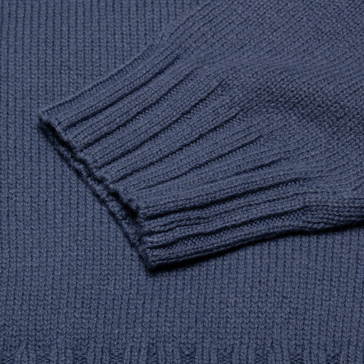 Stussy - Tonal Mock Neck Sweater
Style # 117276
Color : Washed Blue