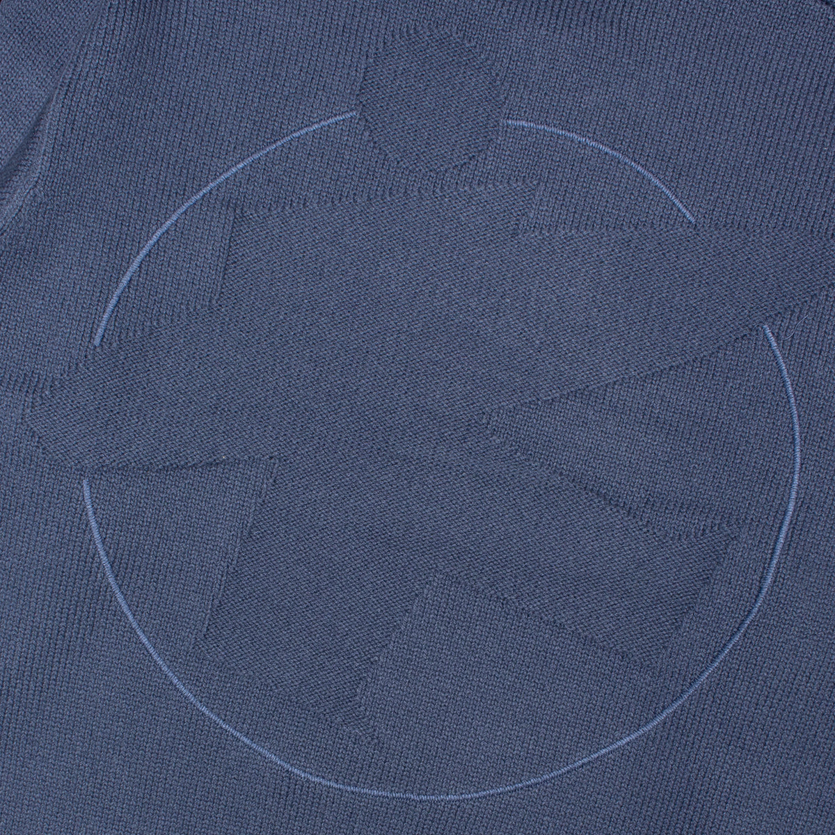 Stussy - Tonal Mock Neck Sweater
Style # 117276
Color : Washed Blue