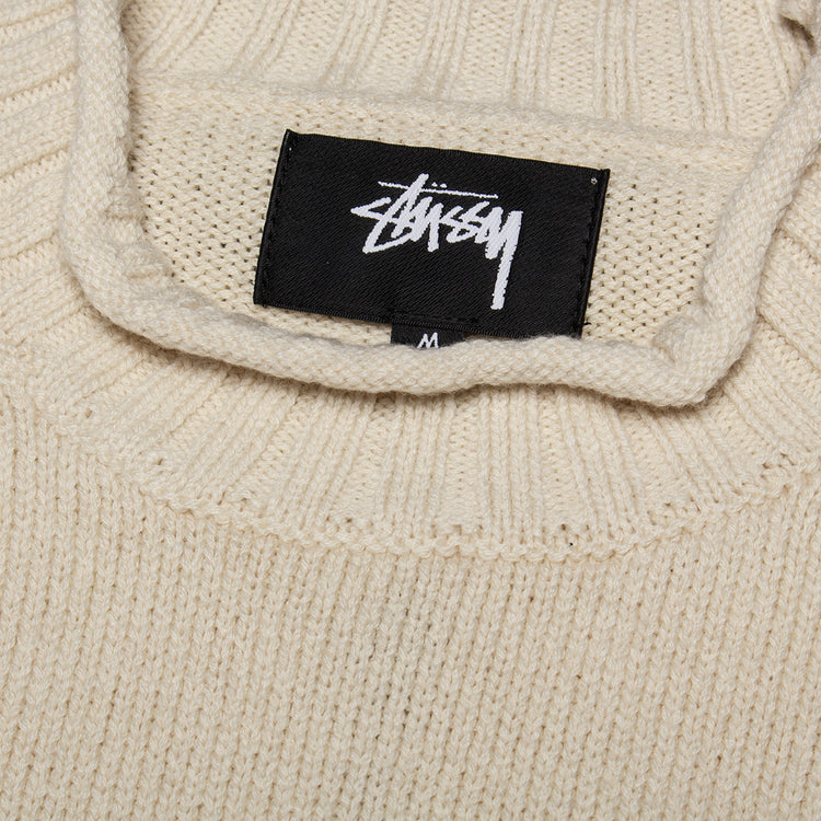 Stussy - Tonal Mock Neck Sweater
Style # 117276
Color : Natural