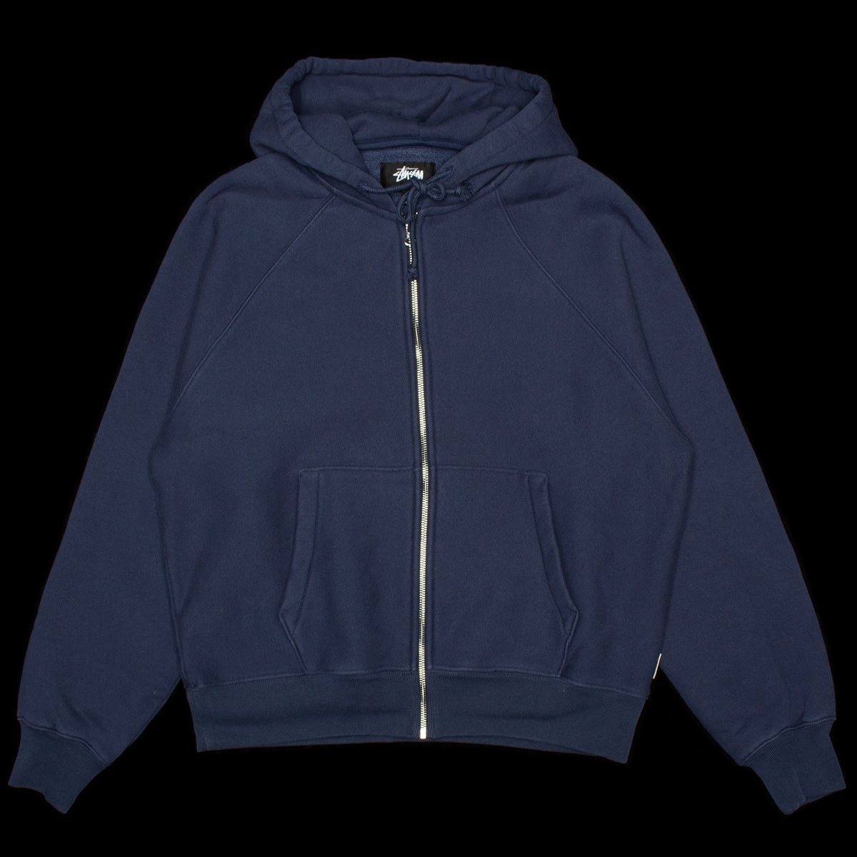 Stussy - Raglan Zip Hoodie
Style # 118571
Color : Navy