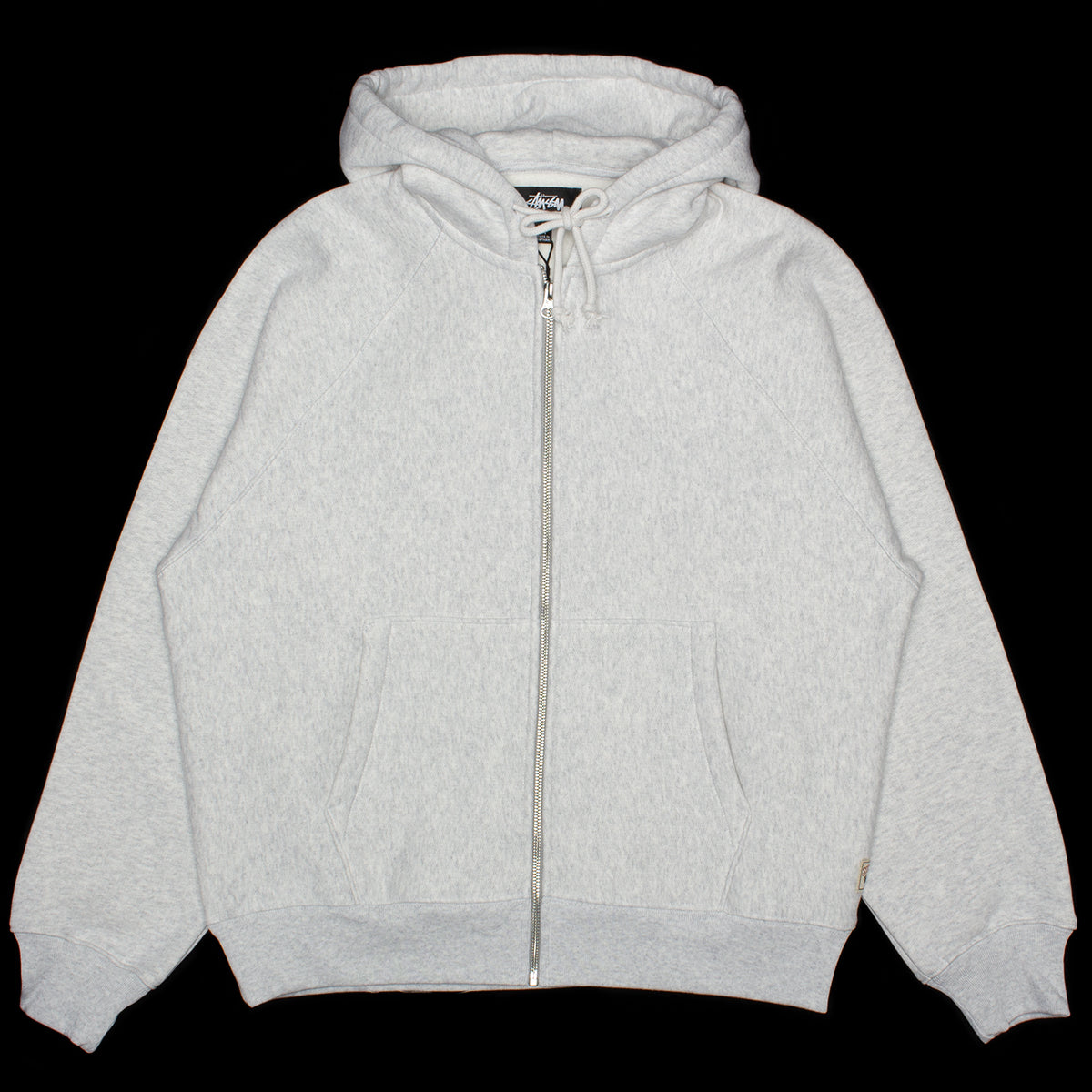 Stussy - Raglan Zip Hoodie
Style # 118571
Color : Ash Heather