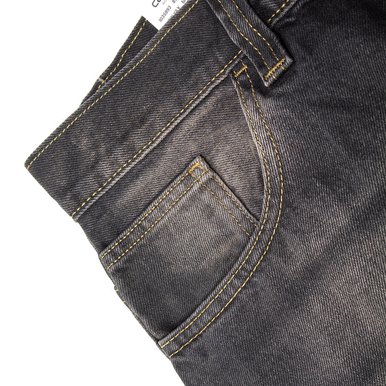 Carhartt WIP - Brandon Pant
Style # I035893-890R
Color : Black (Tobacco Used Wash)