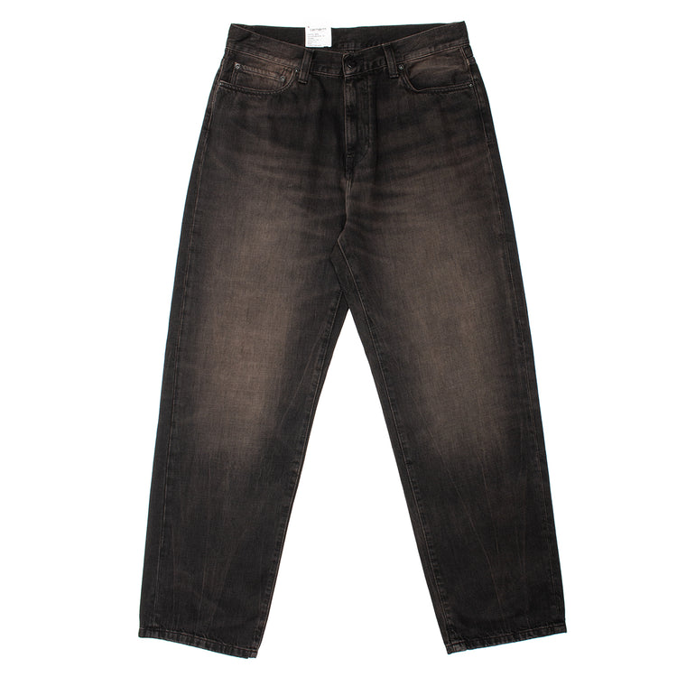 Carhartt WIP - Aaron Pant
Style # I036728-890R
Color : Black (Tobacco Used Wash)