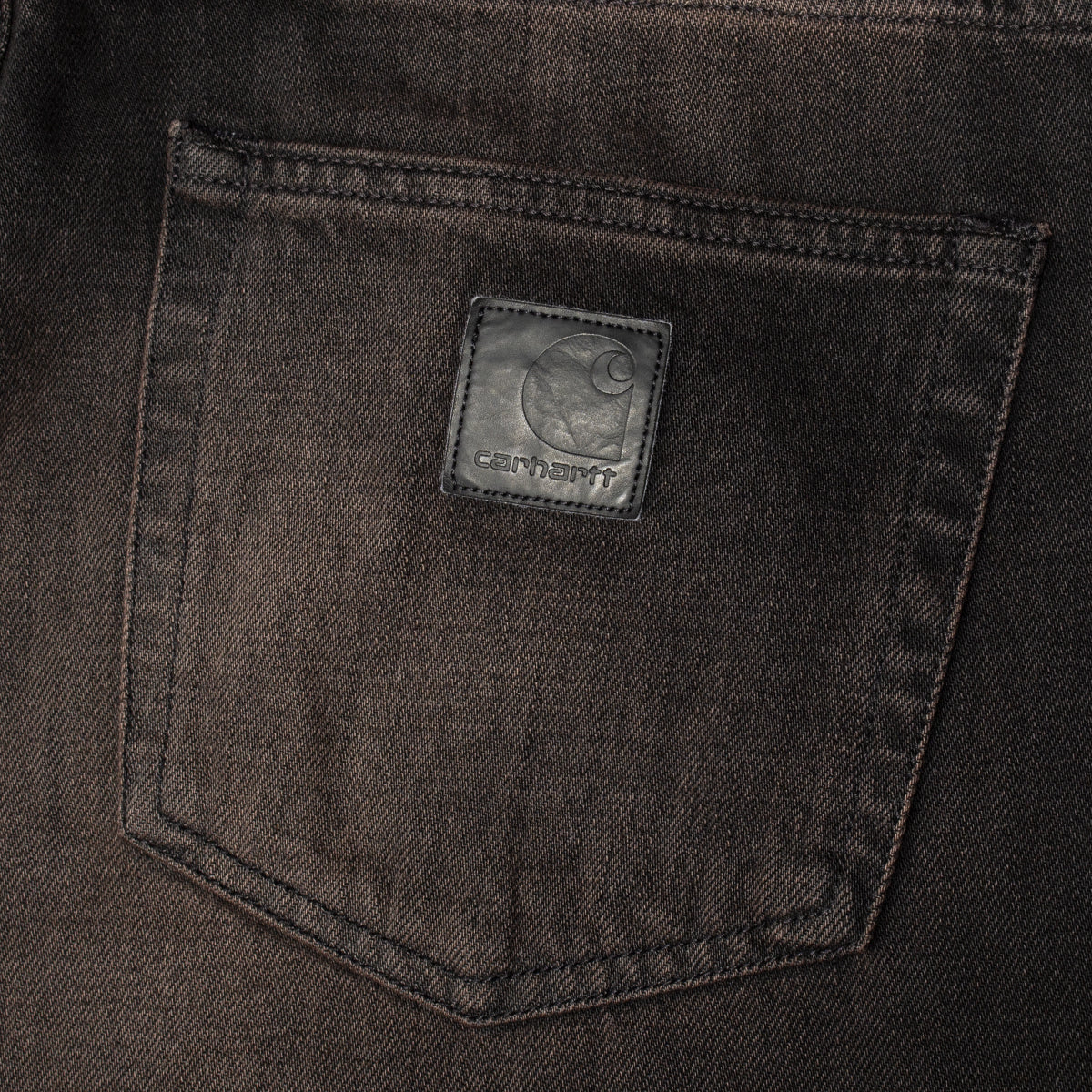 Carhartt WIP - Aaron Pant
Style # I036728-890R
Color : Black (Tobacco Used Wash)