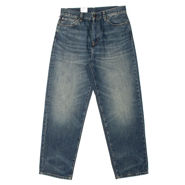 Carhartt WIP - Aaron Pant
Style # I036728-010U
Color : Blue (Mid Worn Used)