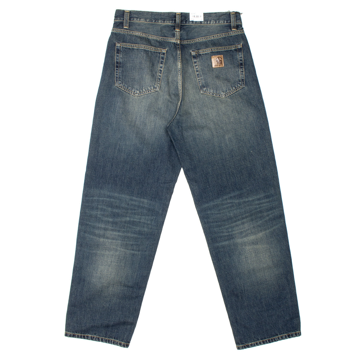 Carhartt WIP - Aaron Pant
Style # I036728-010U
Color : Blue (Mid Worn Used)