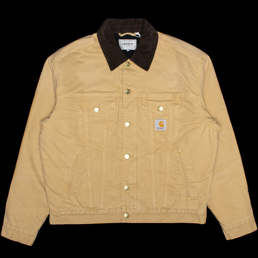 Carhartt WIP - OG Trucker Jacket (Winter)
Style # I037058-3WQ
Color : WIP Dusty Hamilton / Tobacco (Stone Canvas)