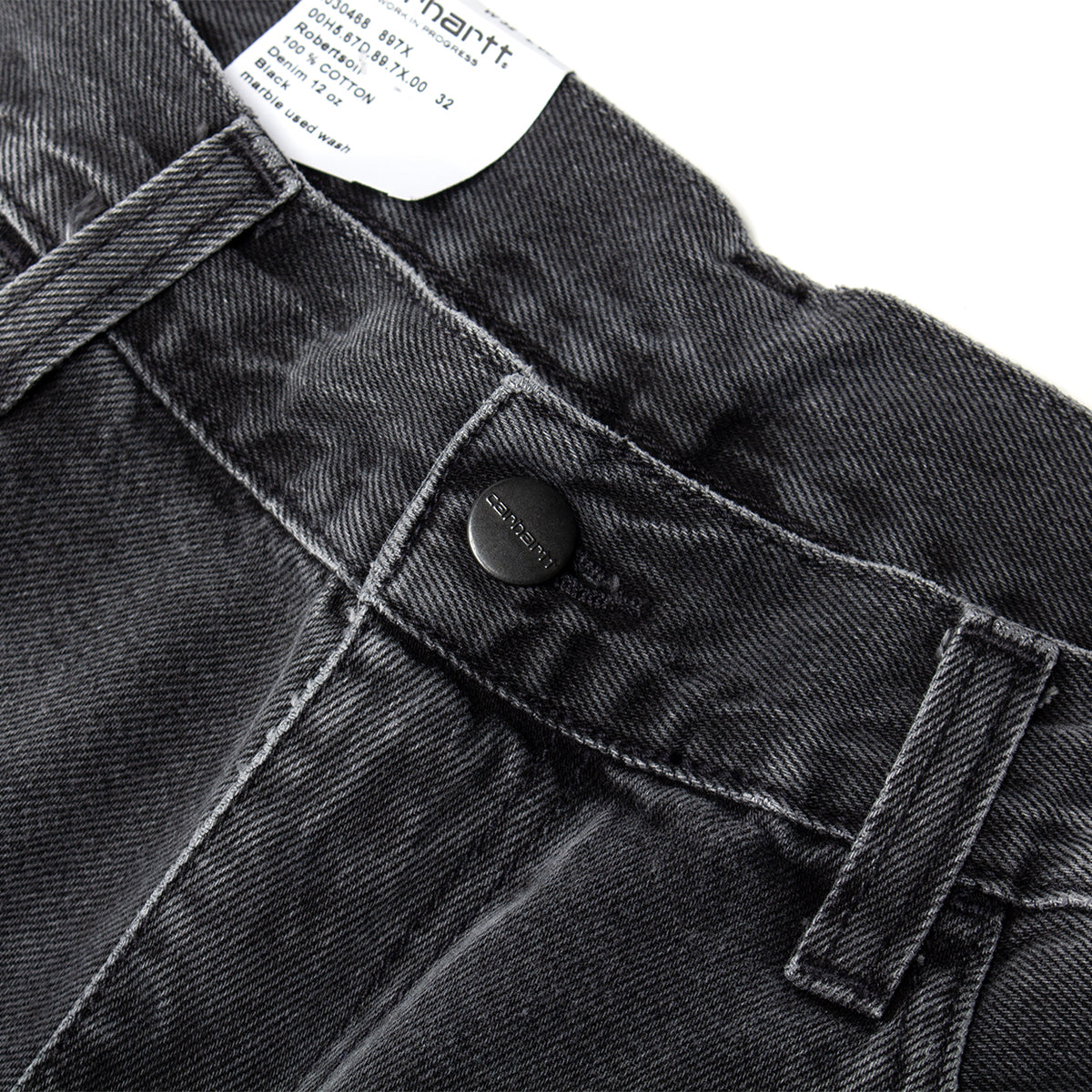 Carhartt WIP - Landon Pant
Style # I030468-897X
Color : Black (Marble Used Wash)
