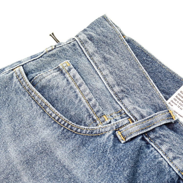 Carhartt WIP - Landon Pant
Style # I030468-017X
Color : Blue (Marble Used Wash)