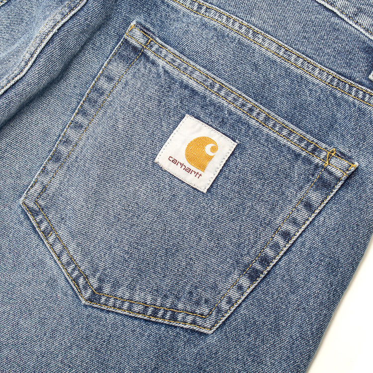 Carhartt WIP - Landon Pant
Style # I030468-017X
Color : Blue (Marble Used Wash)