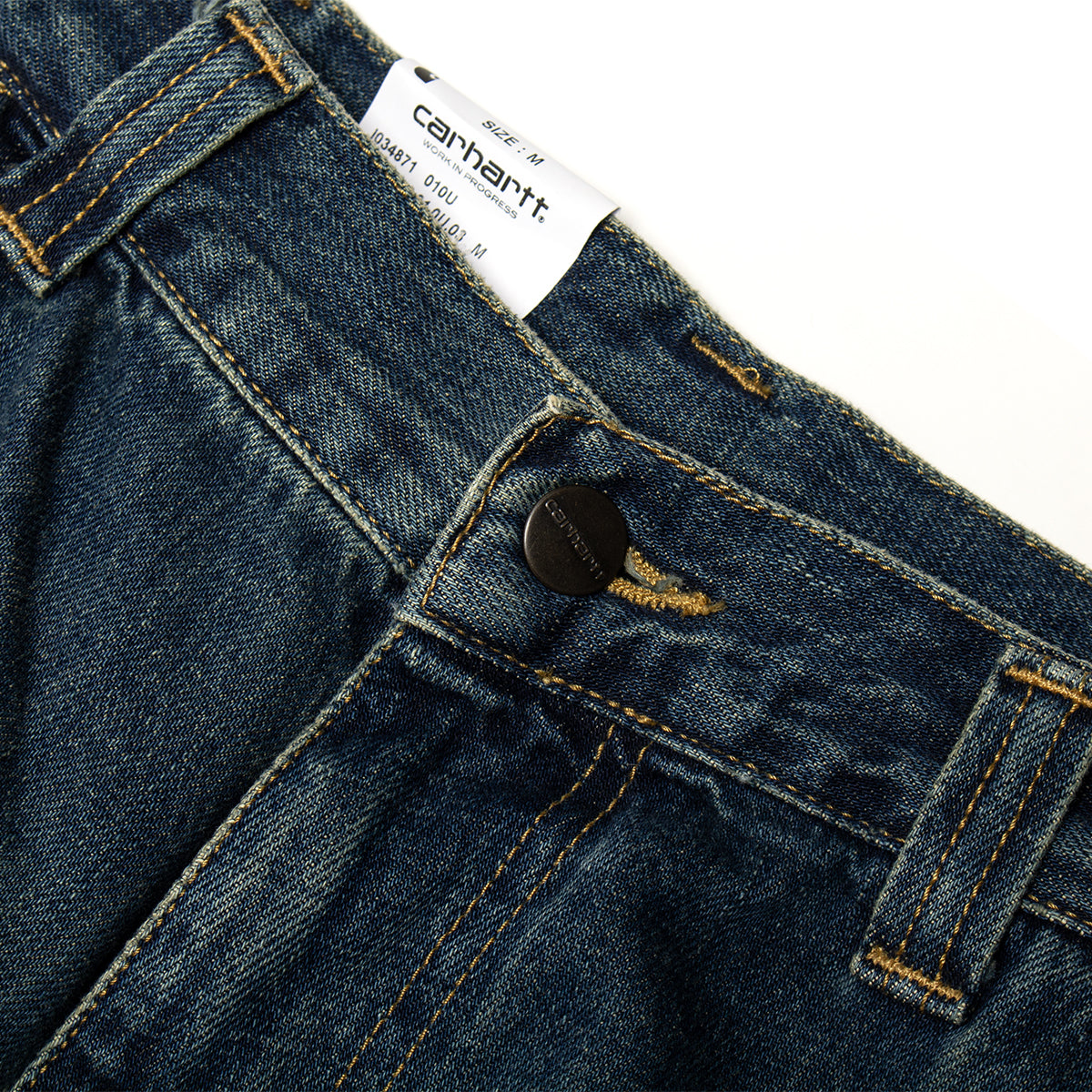 Carhartt WIP - OG Single Knee Pant
Style # I034871-010U
Color : Blue (Mid Worn Used)