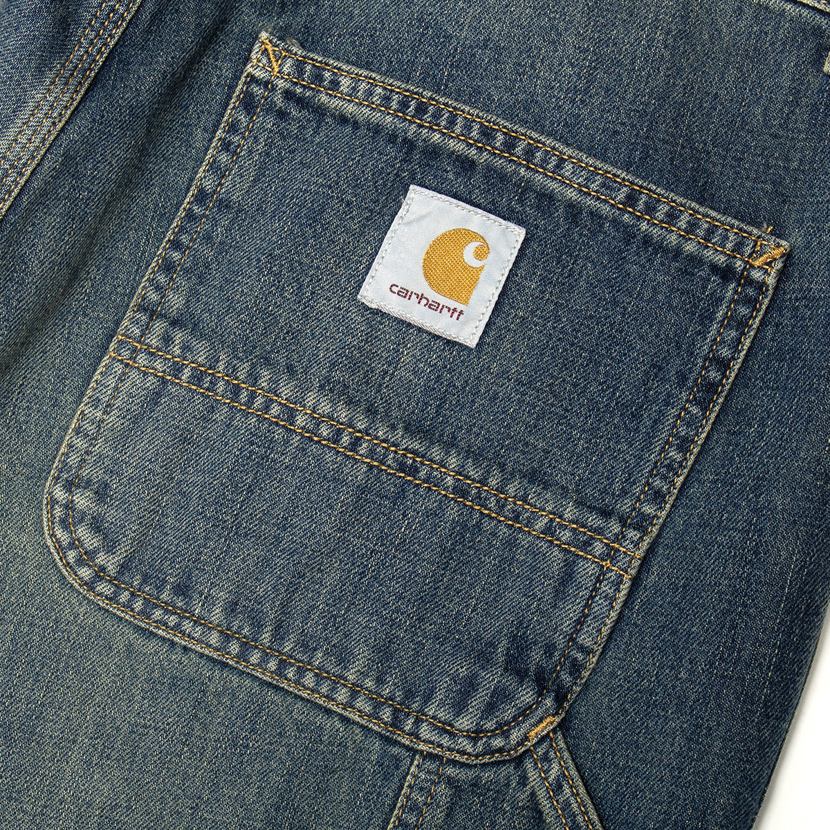 Carhartt WIP - OG Single Knee Pant
Style # I034871-010U
Color : Blue (Mid Worn Used)