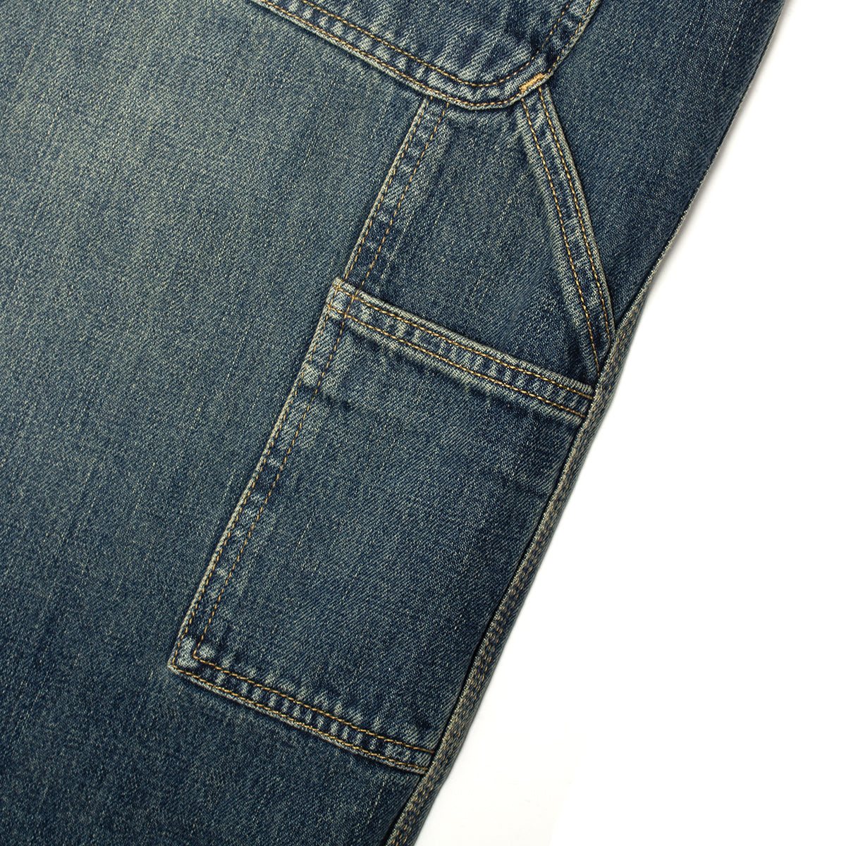 Carhartt WIP - OG Single Knee Pant
Style # I034871-010U
Color : Blue (Mid Worn Used)