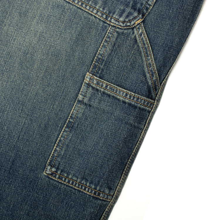 Carhartt WIP - OG Single Knee Pant
Style # I034871-010U
Color : Blue (Mid Worn Used)