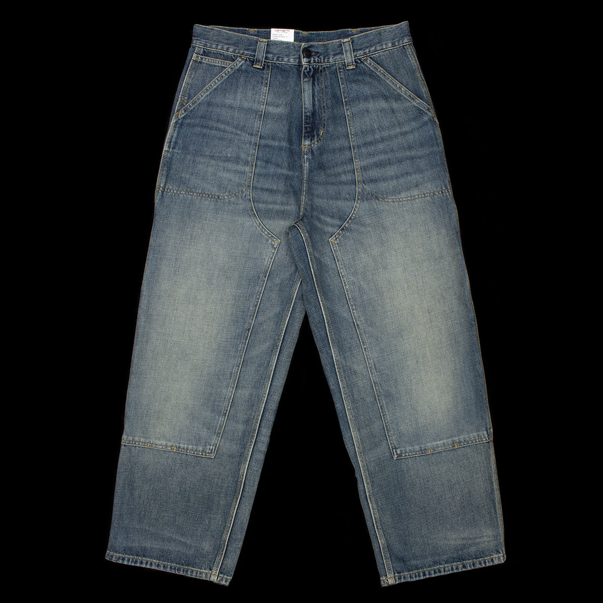Carhartt WIP - Oakland Double Knee Pant&nbsp;
Style # I037533-014Q
Color : Blue (Worn Used Wash)