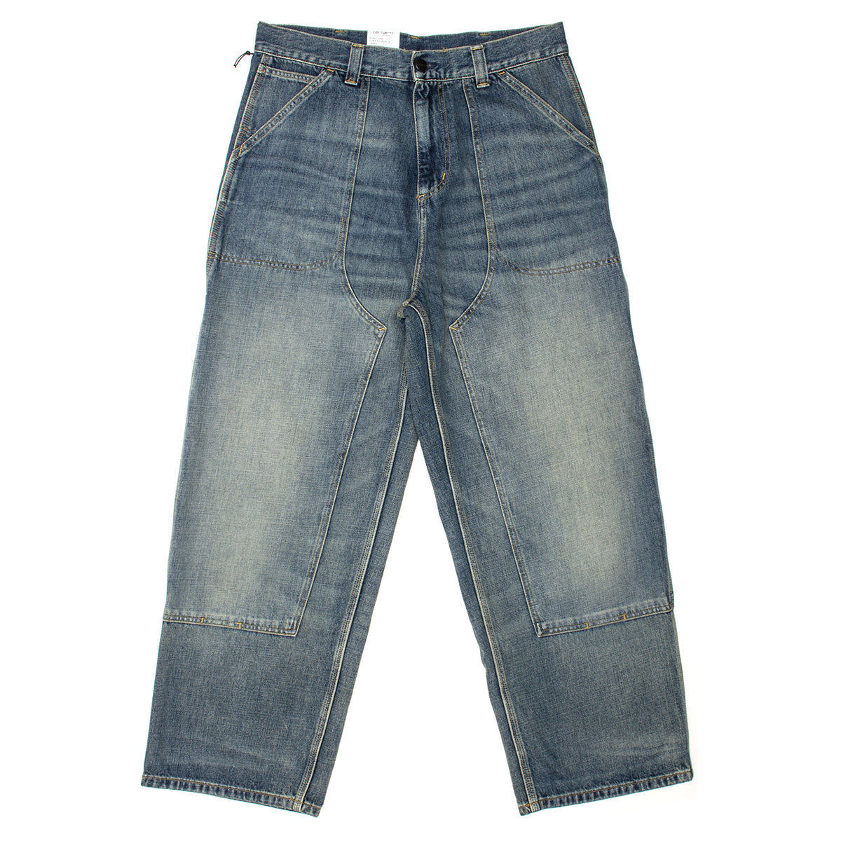 Carhartt WIP - Oakland Double Knee Pant&nbsp;
Style # I037533-014Q
Color : Blue (Worn Used Wash)