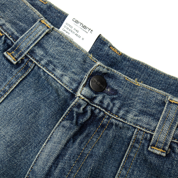 Carhartt WIP - Oakland Double Knee Pant&nbsp;
Style # I037533-014Q
Color : Blue (Worn Used Wash)