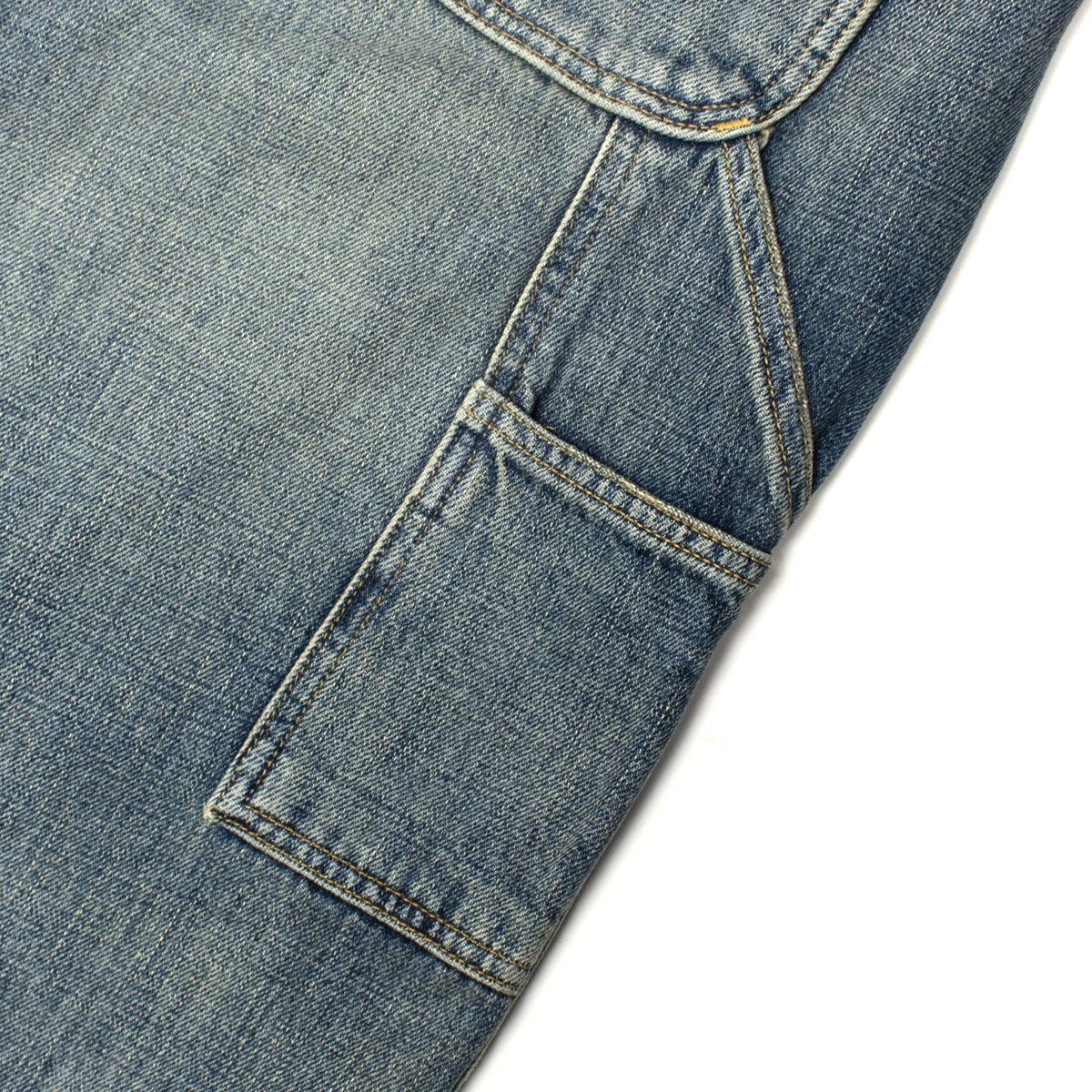 Carhartt WIP - Oakland Double Knee Pant&nbsp;
Style # I037533-014Q
Color : Blue (Worn Used Wash)