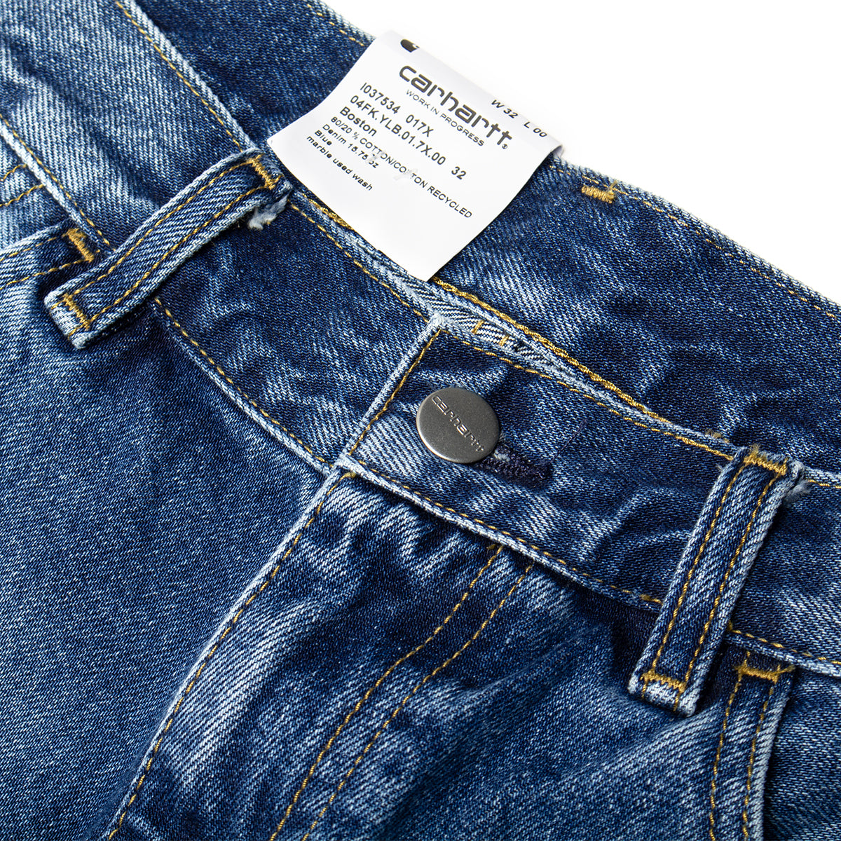 Carhartt WIP - Payson Pant
Style # I037534-017X
Color : Blue (Marble Used Wash)