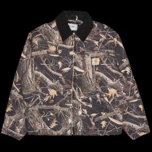 Carhartt WIP - OG Detroit Jacket (Winter)
Style # I035614-3X8
Color : Camo Feather Tree / Black (Heavy Stone Wash)