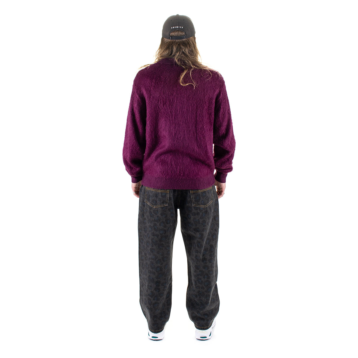 Butter Goods | Mohair Button-Up Knitted Shirt
Color : Port