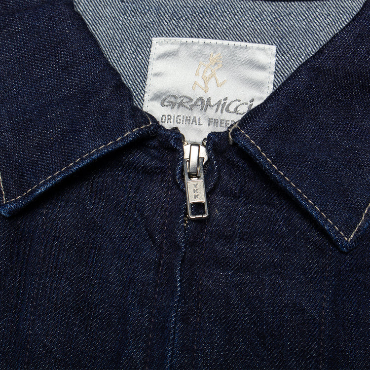 Gramicci - Japanese Slub Denim Jacket
Style # G5FM-J027
Color : Indigo
