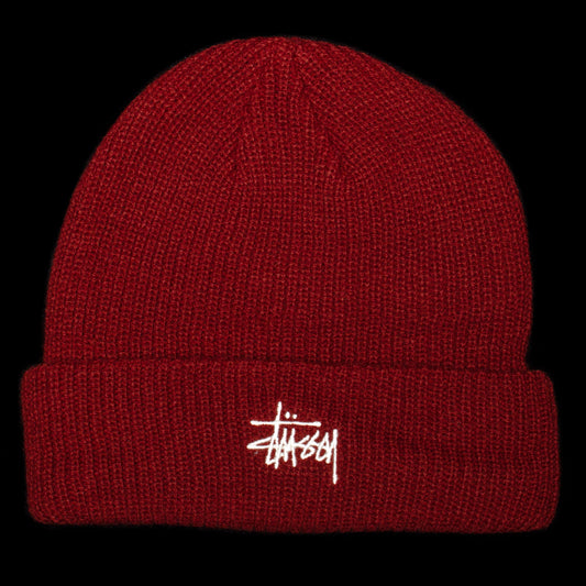 Stussy - Basic Cuff Beanie
Style # 1321019
Color : Dark Red