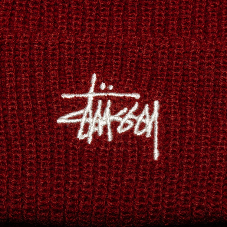 Stussy - Basic Cuff Beanie
Style # 1321019
Color : Dark Red