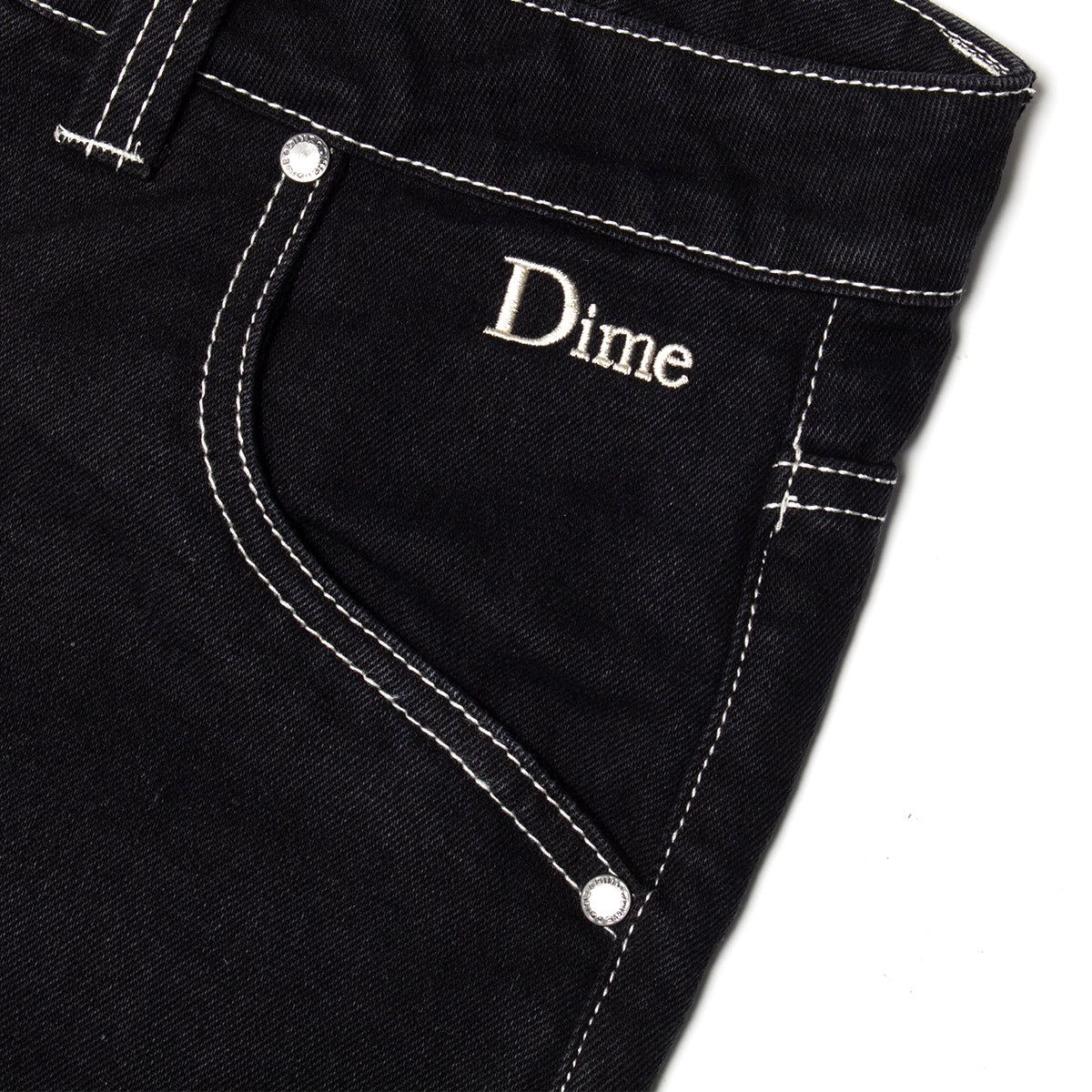 Dime | Classic Baggy Denim Pants
Color : Black