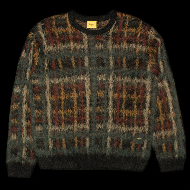 Dime | Plaid Mohair Knit
Color : Black