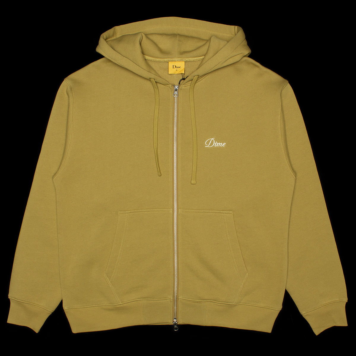 Dime | Cursive Zip Hoodie
Color : Oak