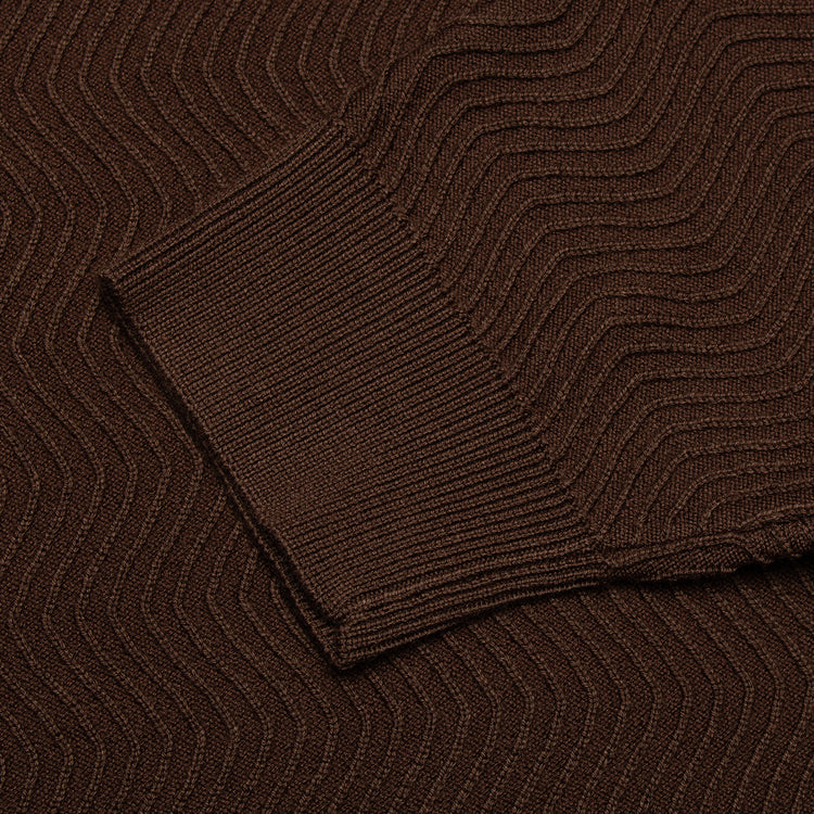 Dime | Wave Cable Knit
Color : Chocolate