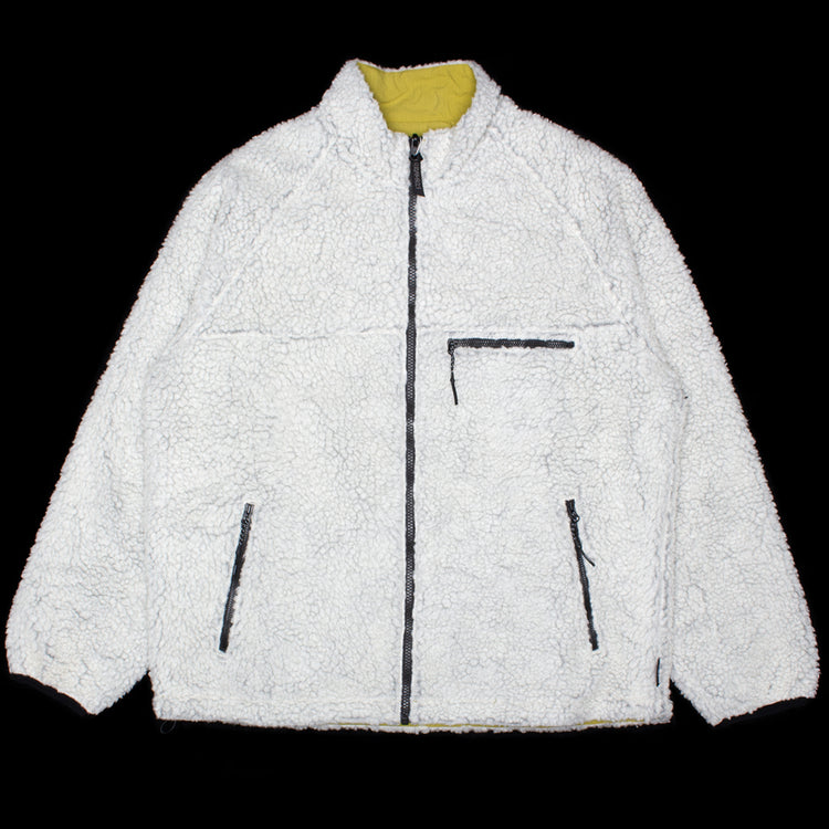 Gramicci - Reversible Sherpa Jacket
Style # G5FU-J014
Color : Natural / Chartreuse