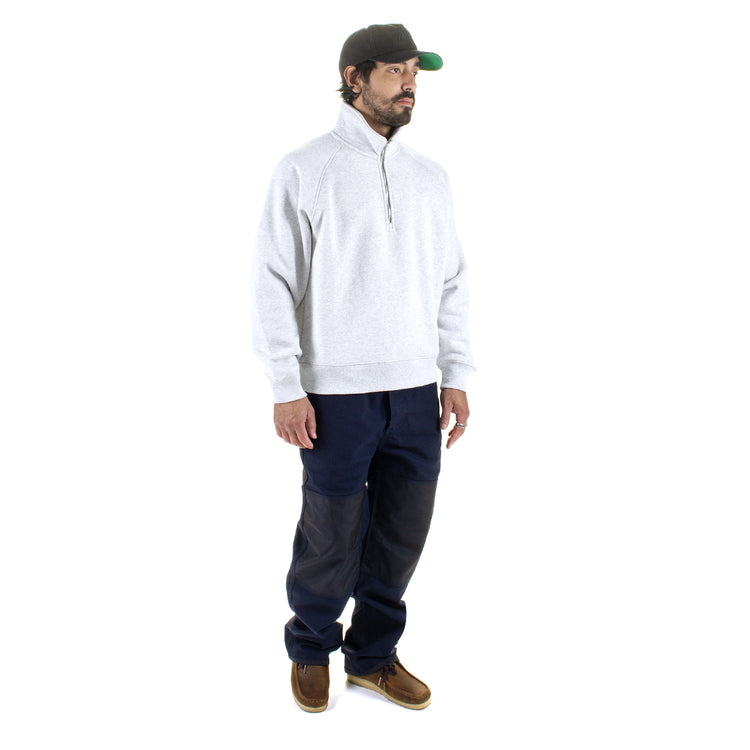 Stussy - Fleece Raglan Zip Mock
Style # 118573
Color : Ash Heather