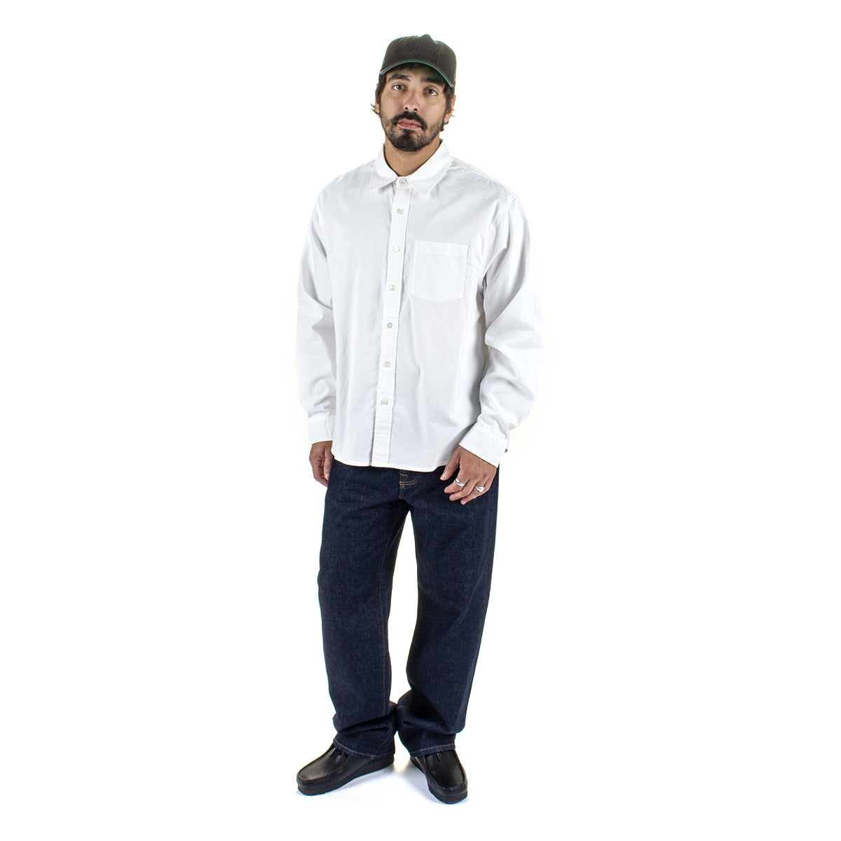 Stussy - Oxford L/S Shirt
Style # 1110364
Color : White
