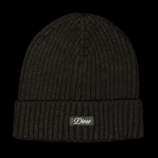 Dime | Cursive Fold Beanie
Color : Black