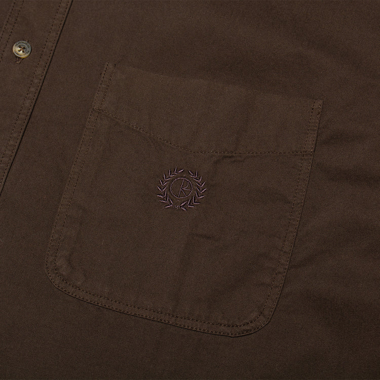 Polar Skate Co. - Ted Shirt
Color : Chocolate