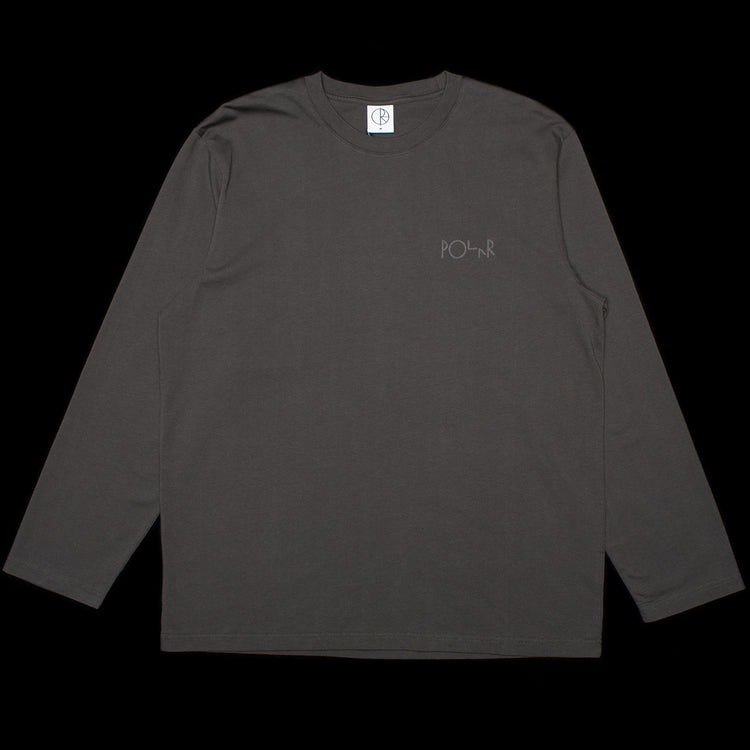 Polar Skate Co. - Steve Stroke Logo L/S T-Shirt
Color : Dirty Black