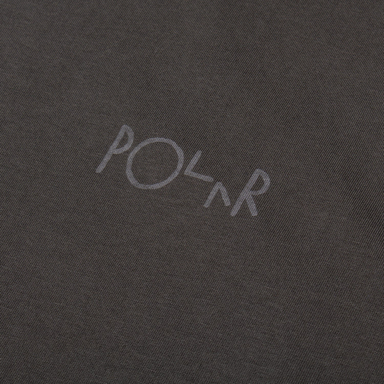 Polar Skate Co. - Steve Stroke Logo L/S T-Shirt
Color : Dirty Black