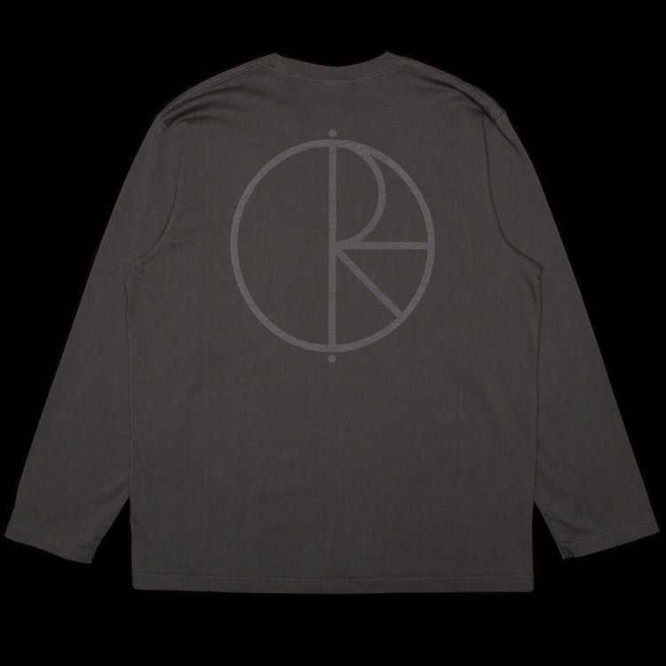 Polar Skate Co. - Steve Stroke Logo L/S T-Shirt
Color : Dirty Black
