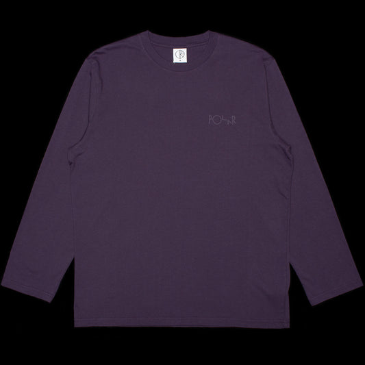 Polar Skate Co. - Steve Stroke Logo L/S T-Shirt
Color : Dark Violet
