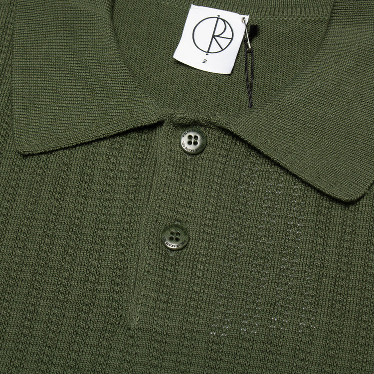 Polar Skate Co. - Miles Polo Shirt
Color : Dark Olive
